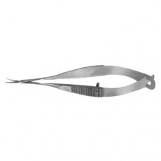 Gills-Vannas Capsulotomy Scissor Curved - Sharp Tips Stainless Steel, 8 cm - 3 1/4 Blade Size 7 mm